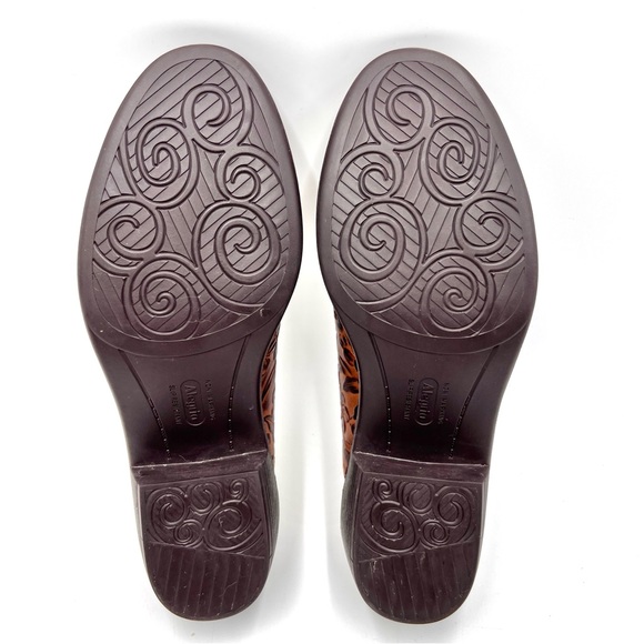Alegria Michy Tooled Leather Mule Slip On Shoes Size 8.5 - Picture 10 of 13